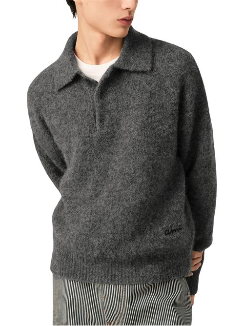Polo in lana AMI PARIS | HPL405KN0021A189